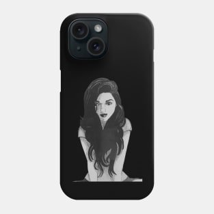 Gray Girl Phone Case