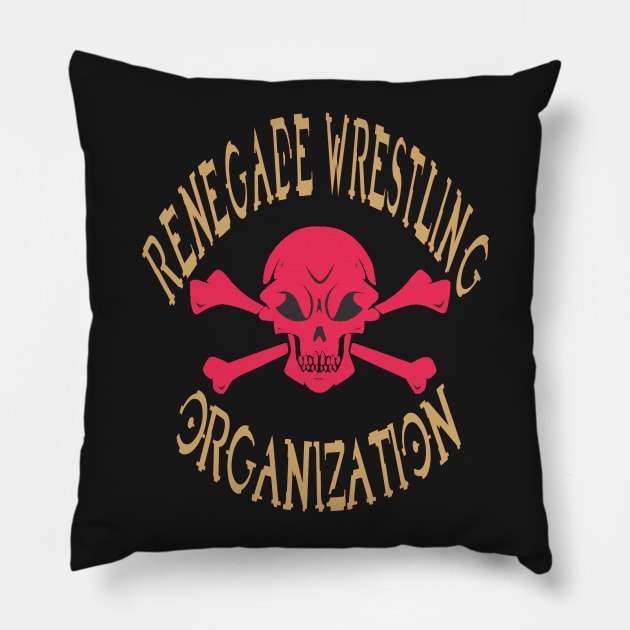 Renegade Wrestling Organization Tee Pillow by BIG DAWG APPAREL