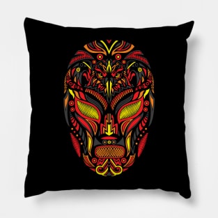 Wrestling Mask Mexican Style Pillow