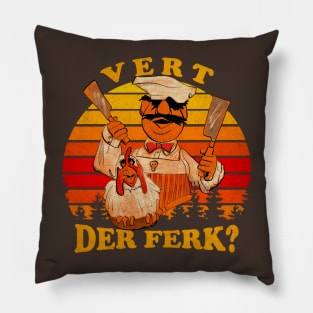 Vintage Vert Der Ferk Pillow