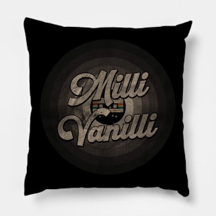 Milli First Name Retro Tape Pattern Vintage Styles Pillow