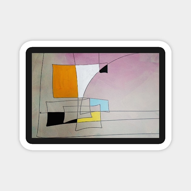 Expressive automatism abstract Magnet by artsale