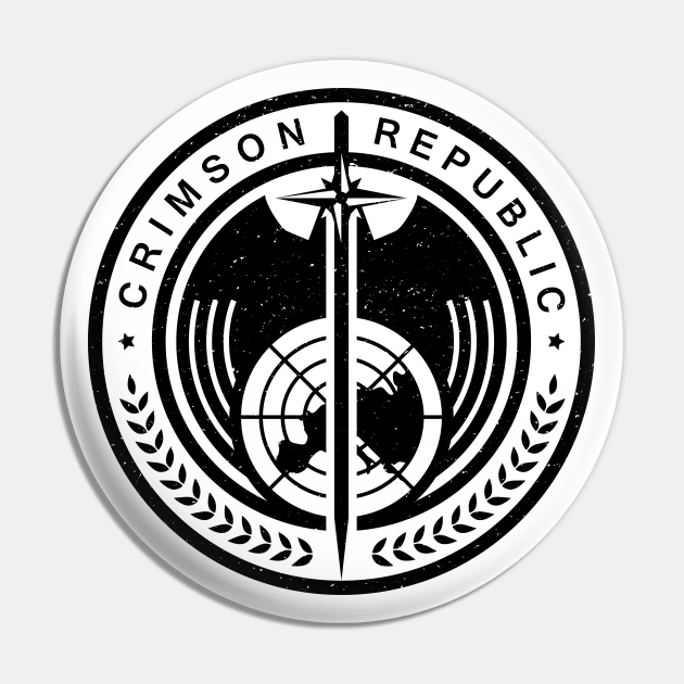 Crimson Republic Patch Pin by BadCatDesigns