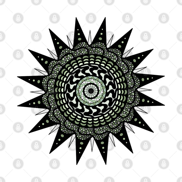 Green Mandala by TheUndeadDesign