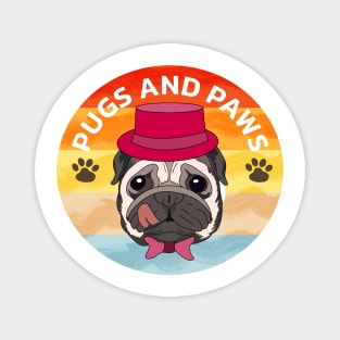Pugs and paws Magnet