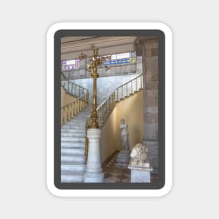 Mexico. Mexico City. Chapultepec Castle. Stairs. Lamp Post. Magnet