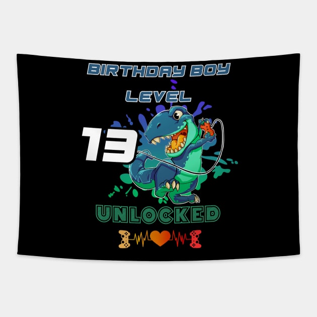 Birthday Boy Level 13 Unlocked Tapestry by DesingHeven