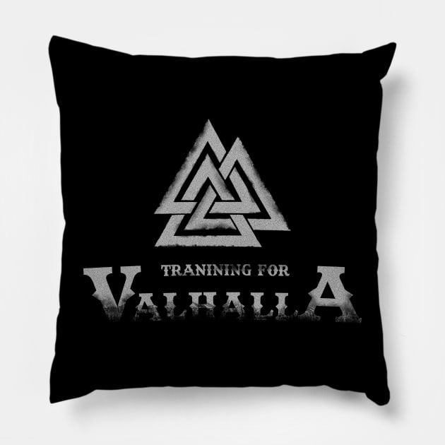 Training for Valhalla, preparing to enter the great halls! Pillow by DanielVind