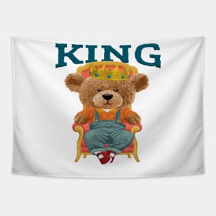 BEAR THE KING Tapestry