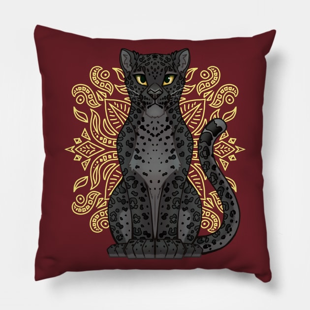 Black Leopard Pillow by ZTheCrazed