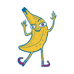 The Joyful Dance of a Crazy Banana T-Shirt