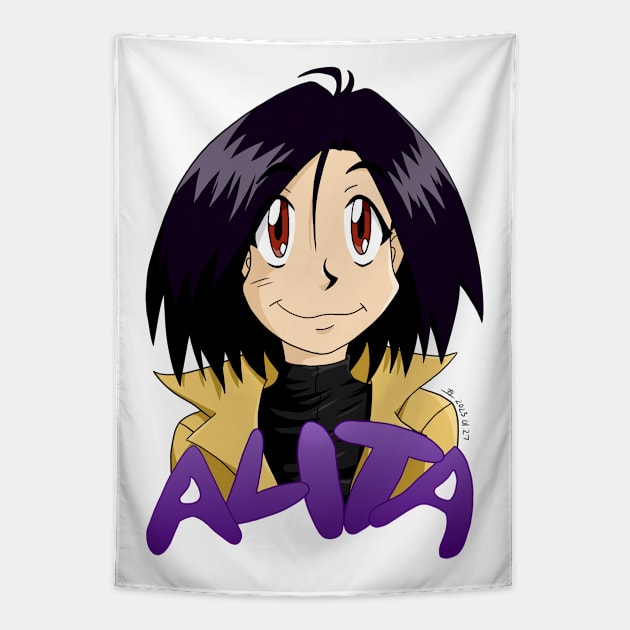 Chibi Alita Tapestry by KranberriJam