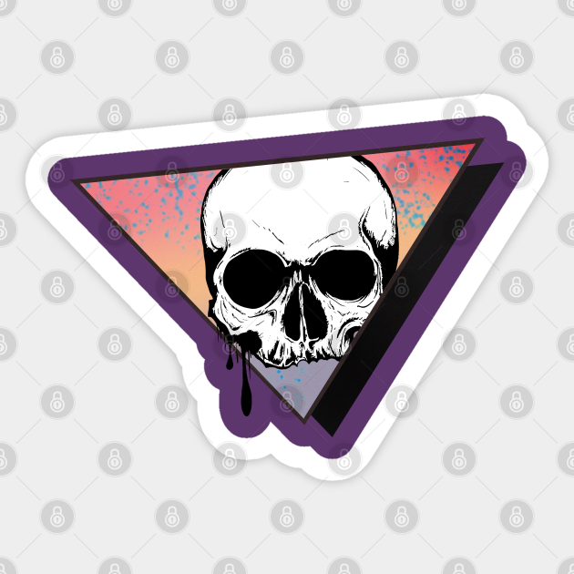 Aesthetic Skull Design ∆∆∆ - Skulls - Sticker | TeePublic
