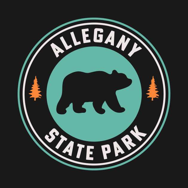 Allegany State Park New York Salmanca Badge Design by PodDesignShop