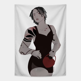 Shawty with the Heart Bag Tapestry