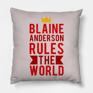 Blaine Anderson Wants To Rule The World Pillow