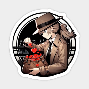 Detective Hearts Magnet