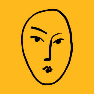 Matisse Line art Face #1 T-Shirt