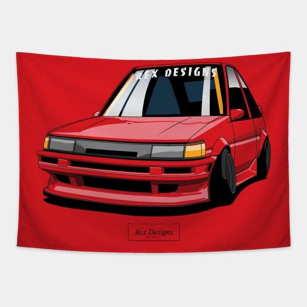 Toyota Corolla AE86 Levin Tapestry by RexDesignsAus