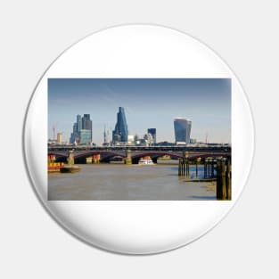 London Cityscape Blackfriars Bridge England Pin