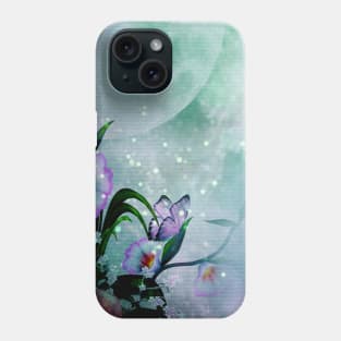 Flowers in the moonlight Phone Case