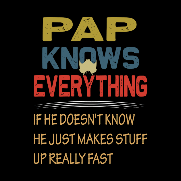 pap knows everything ...fathers day gift by DODG99