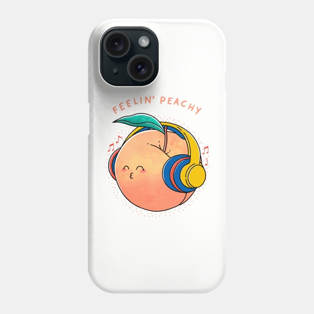 Feelin’ Peachy Phone Case by Kimprut