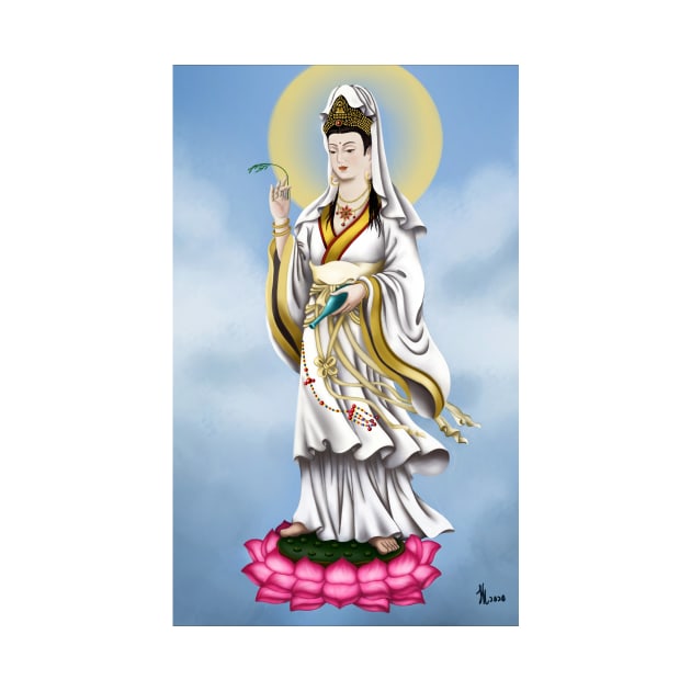 Avalokitesvara Bodhisattva， guanyinpusa by cloudart2868