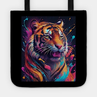 Relaxed Powerful Tiger Cat Tote