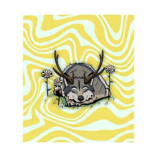 The Antlered Wolf x Summer - Summer Child (Background Version) T-Shirt