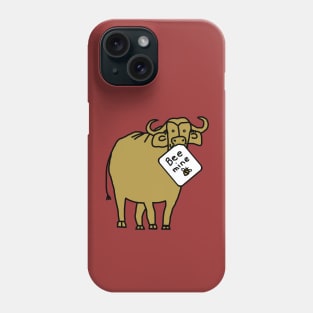 Gold Ox says Bee Mine on Valentines Day Phone Case