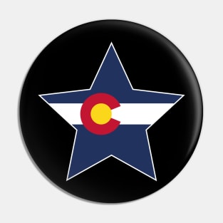 Colorado State Flag Star Pin