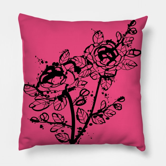 June birth flower Rose Pillow by CindyS