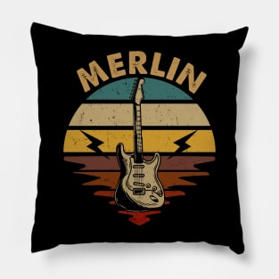 Proud To Be Merlin Personalized Name Birthday Pillow