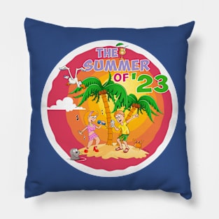 The summer of 2023 - illustration Pillow