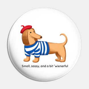 Cartoon cute dachshund Pin