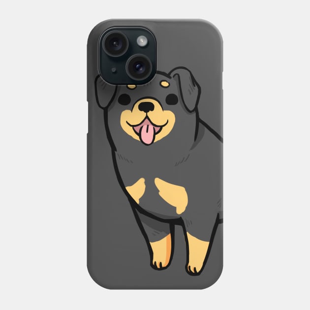 Cute Rottweiler Phone Case by Dragon_doggo