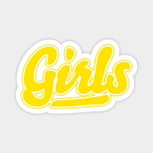 Here Come the Girls Yellow Magnet