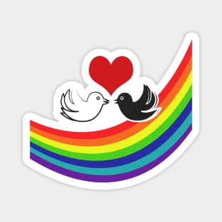 Rainbow Lovebirds Magnet