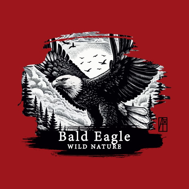 Bald Eagle - WILD NATURE - BALD EAGLE -10 by ArtProjectShop