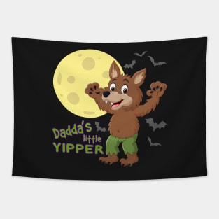 Dadda's Little Yipper - ABDL Baby Fur Werewolf Tapestry