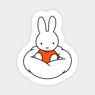 Miffy on a Cloud Magnet