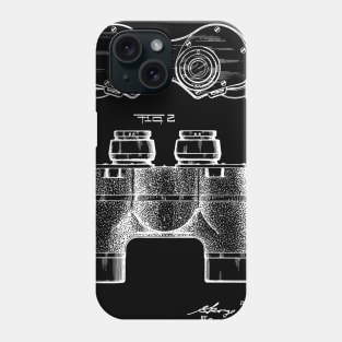 Binocular Vintage Patent Hand Drawing Phone Case