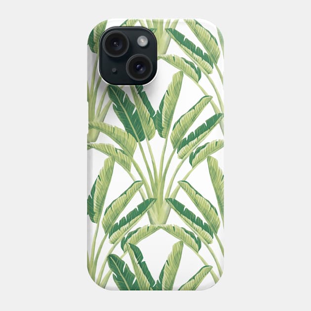 White Travellers Palm Phone Case by Carolina Díaz