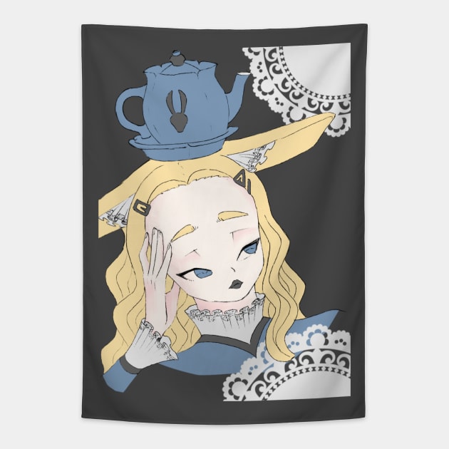 Alice in Wonderland Tapestry by Hello Kitti Mix