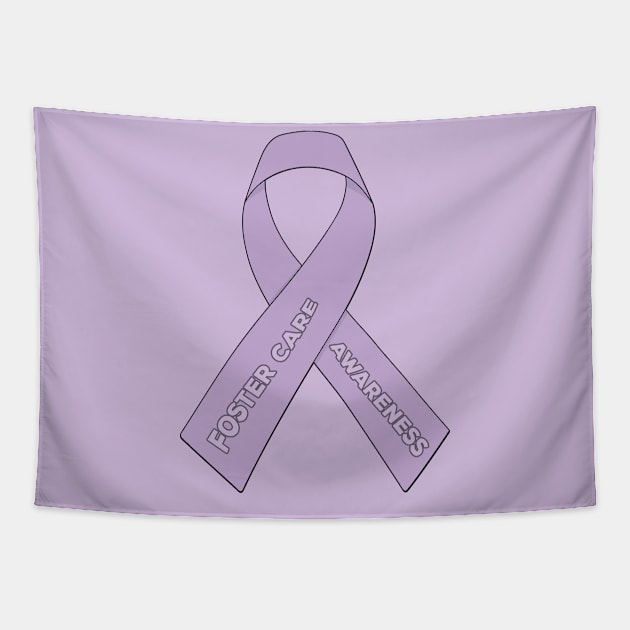 Foster Care Awareness Ribbon Tapestry by DiegoCarvalho