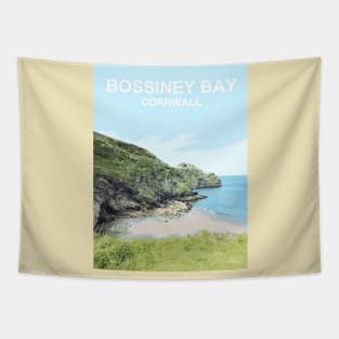 Bossiney Bay Cornwall. Tintagel. Cornish gift Travel location poster Tapestry