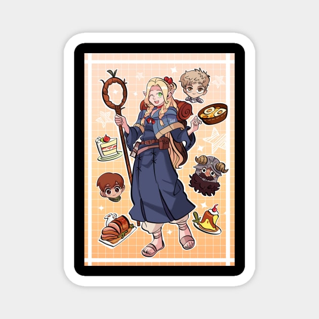 DUNGEON MESHI Magnet by Klaudiapasqui 96