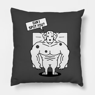 Can I Spot You? Dalmatian Dog Pillow