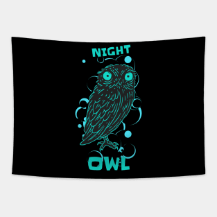 Funny Night Owl Gamer Sayings Stay Up Long Gift Tapestry